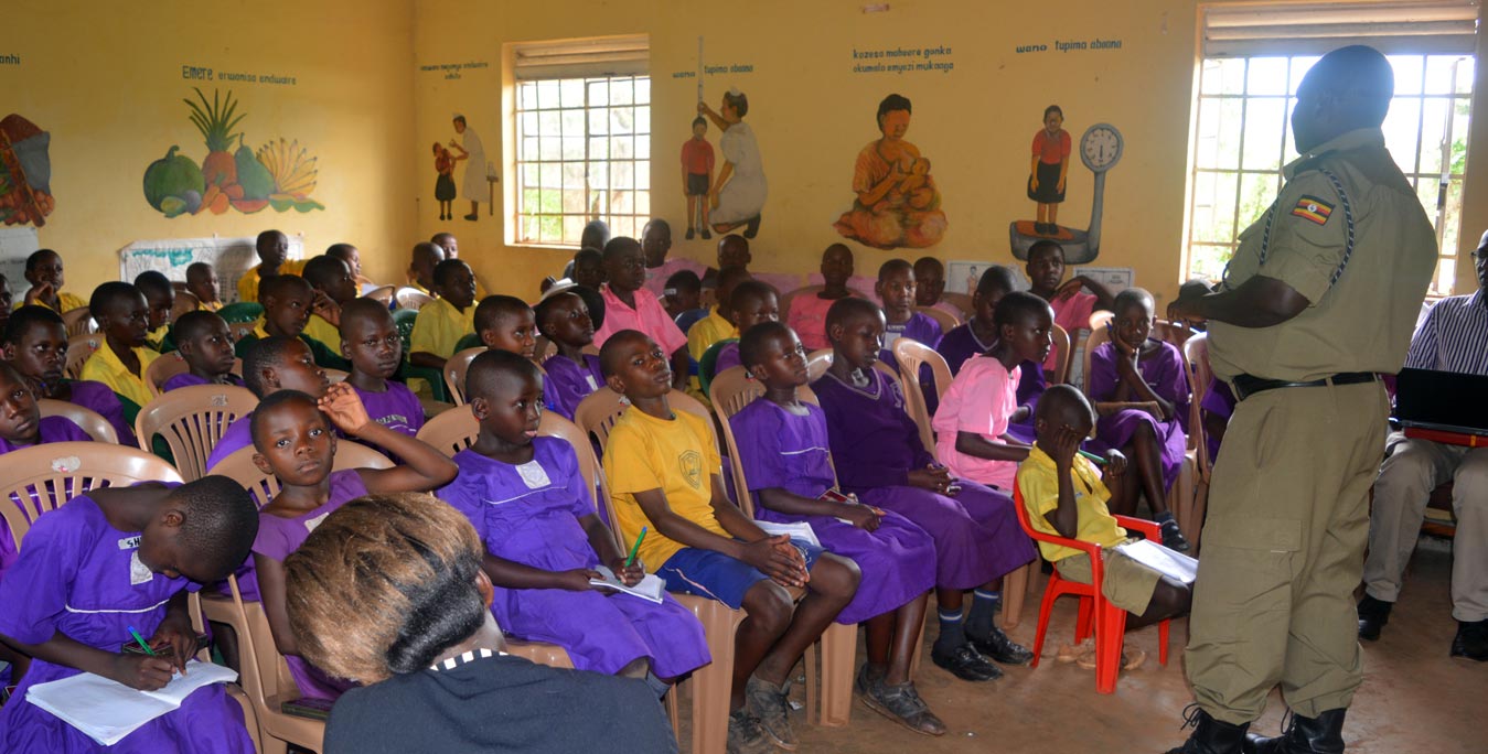 Children undergoing training on their rights